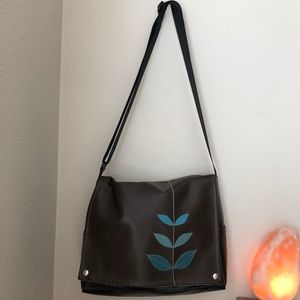 Queen Bee Creations Vegan Leather Leaf Satchel/Bag